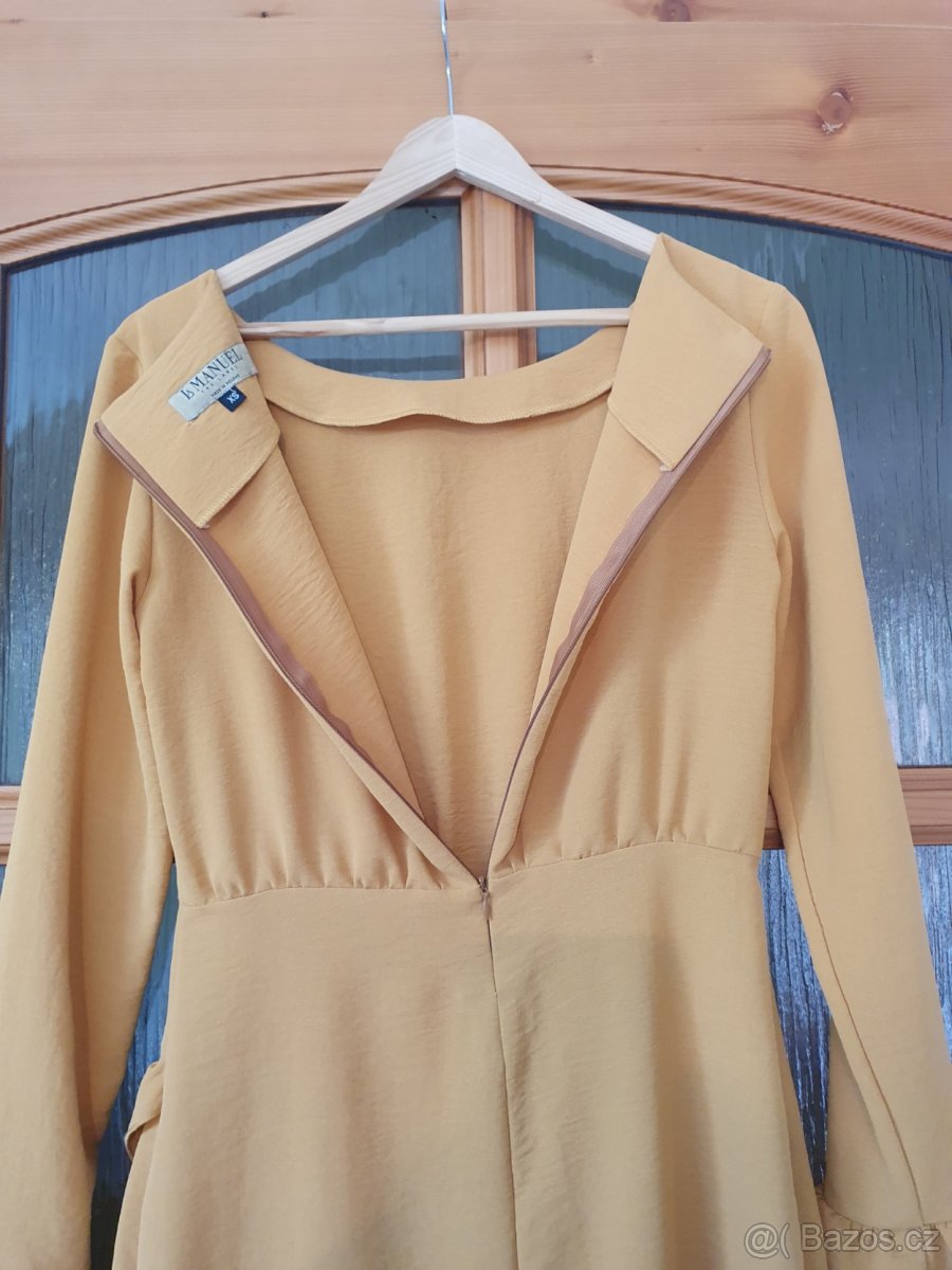 Šaty - justbyveronika hořčičně žlutá - 8