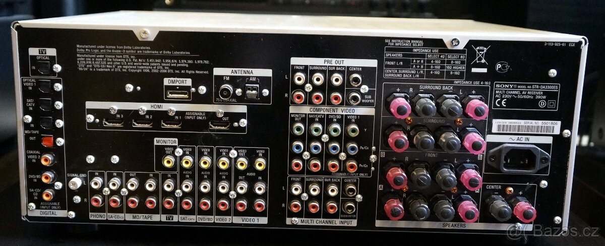 SONY STR DA 3300 ES RECEIVER - 8