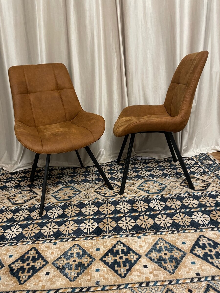 Hnědé jídelní židle Waylor - 8