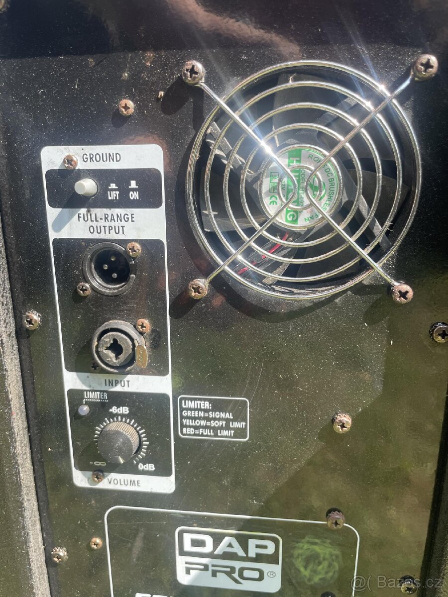 Aktivní DAP Audio: 4x Bass + 2x vršek + obaly a case. - 8
