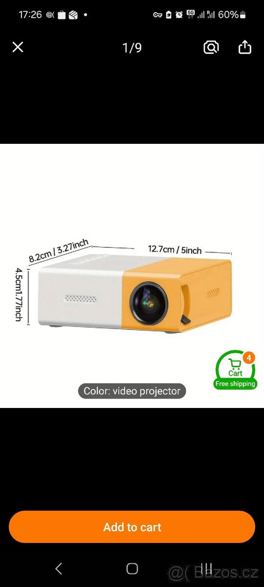 Nový mini Projektor 1080P - 8