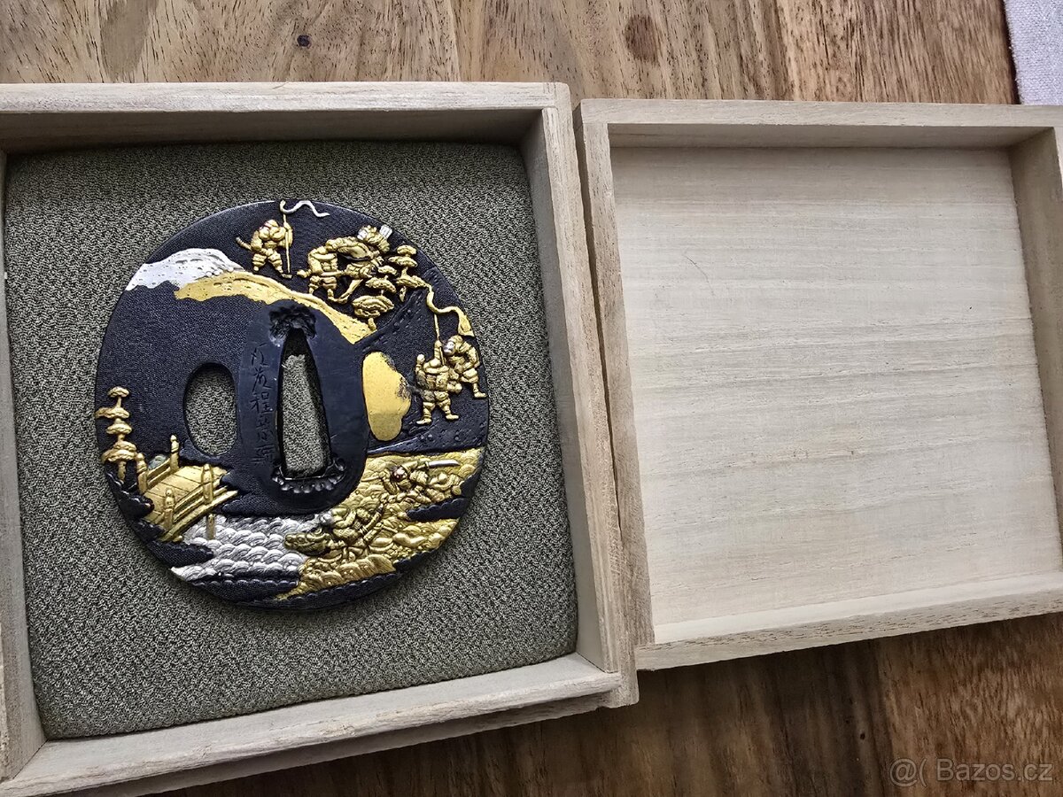 STARÁ JAPONSKÁ TSUBA- SOTEN - MUZEJNÍ KUS - 8