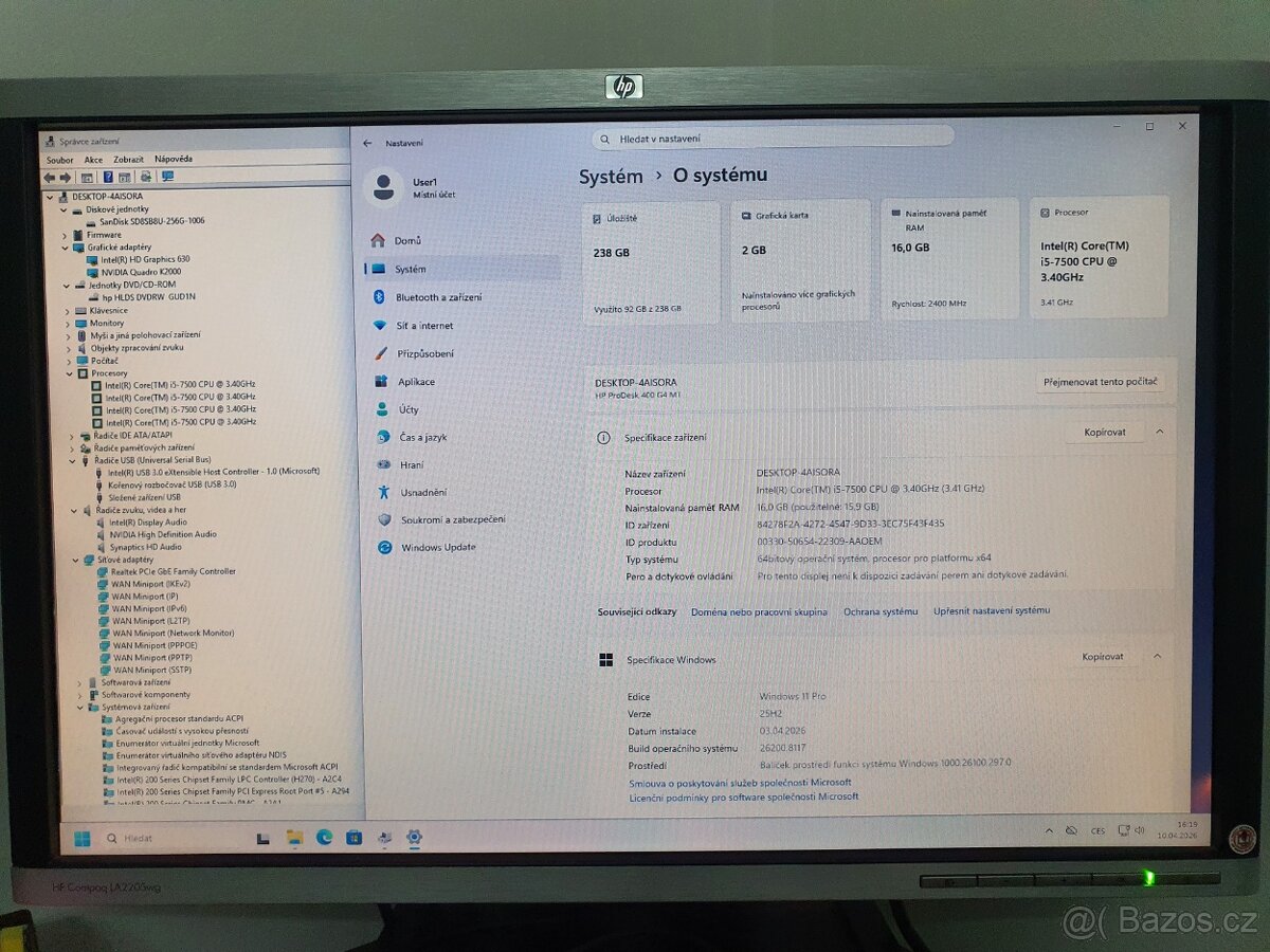 PC i5/16Gb/240Gb/NVIDIA Quadro K2000/Windows 11 Pro - 8