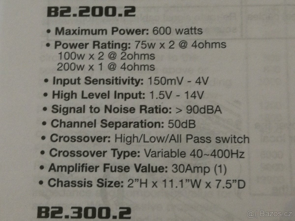 Lightning Audio Bolt zesilovač 2/1 - Nový - 8