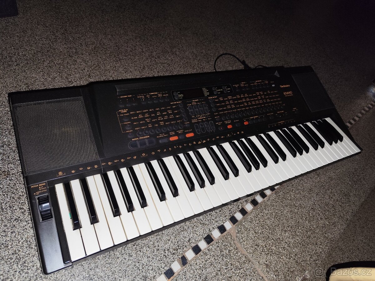 Technics kn440-5 oktáv.keyboard,dnamika,mnoho nástrojů,rytmů - 8