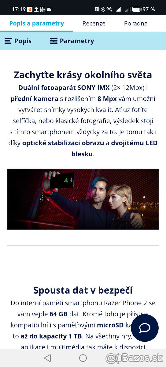 Razer Phone 2 herní mobil, - 8