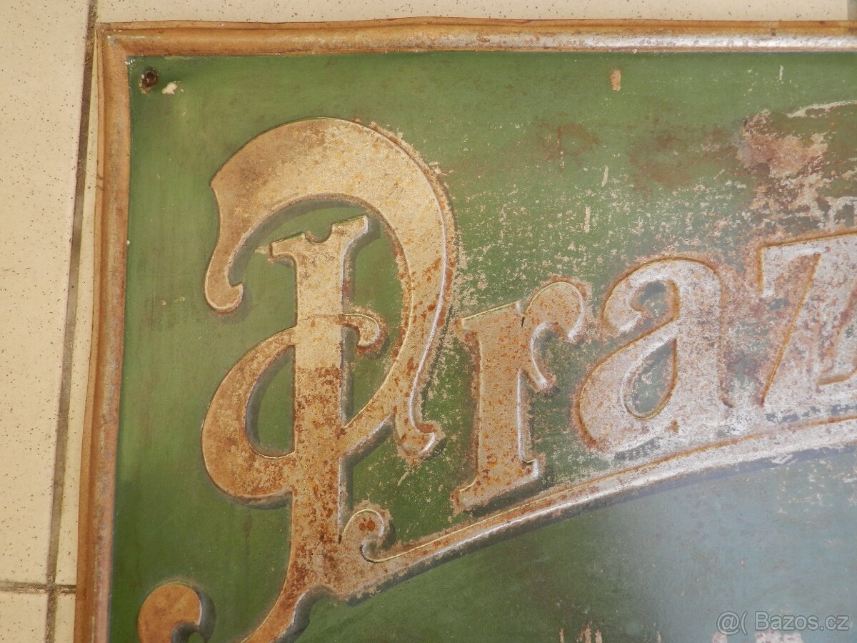 PLECHOVÁ CEDULE PRAZDROJ PLZEŇ 30 léta - ČSR - 8