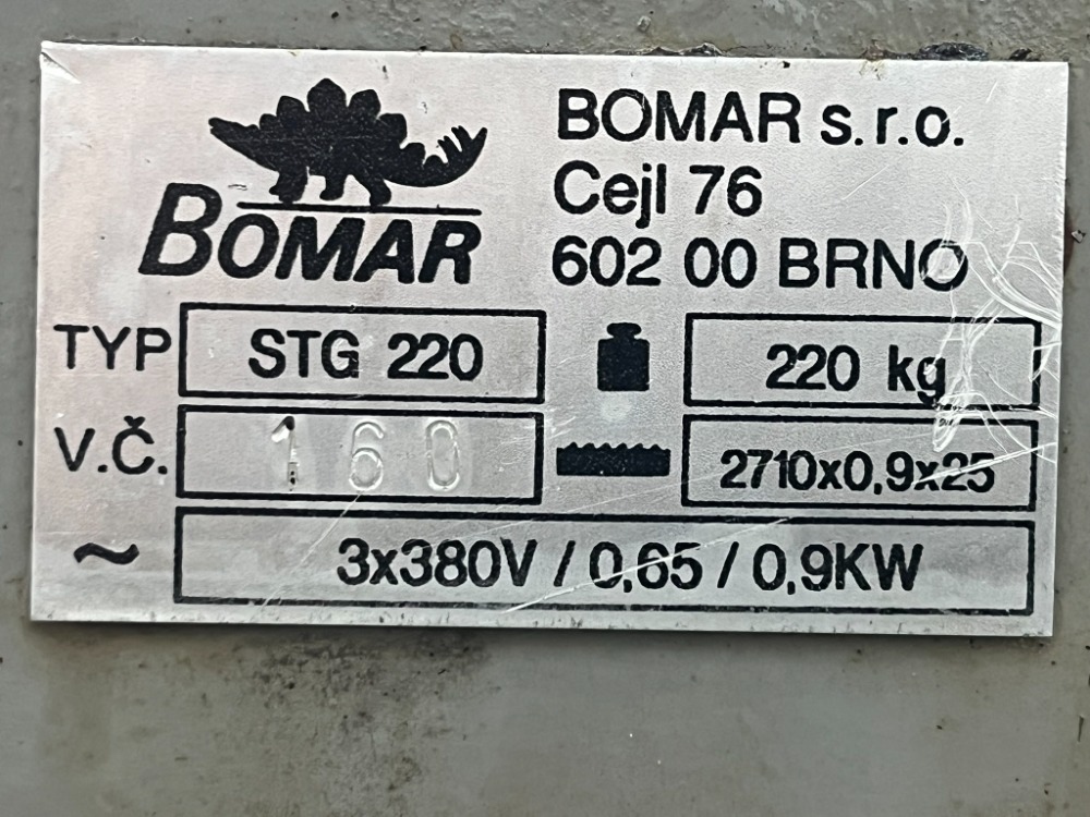 183. Pásová pila na kov Bomar STG 220 - 8