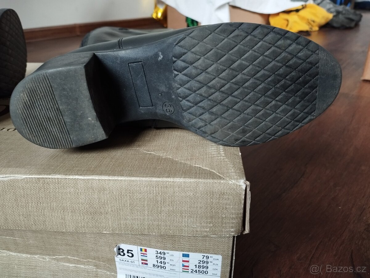 Lasocki kozačky vel. 35, černý - 8