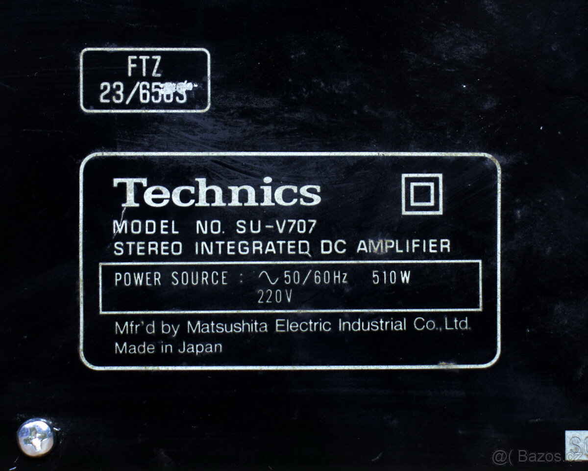 Zesilovač Technics. - 8