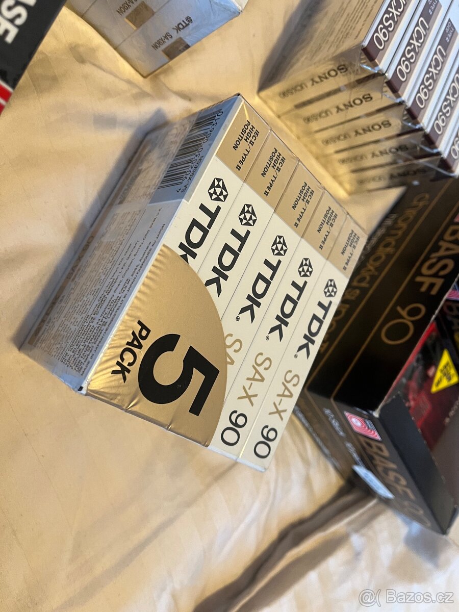 Kazety BASF TDK SONY MAXELL NOVÉ - 8