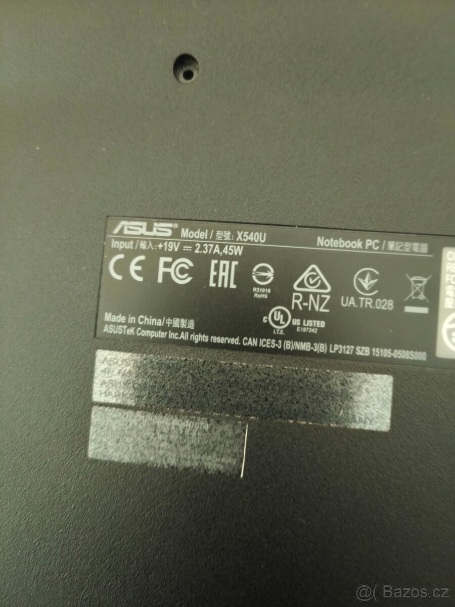 Asus vivobook X540U nefunkční na ND - 8