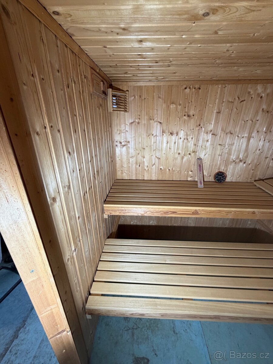 Finská sauna+kamna 6,6 kw - 8