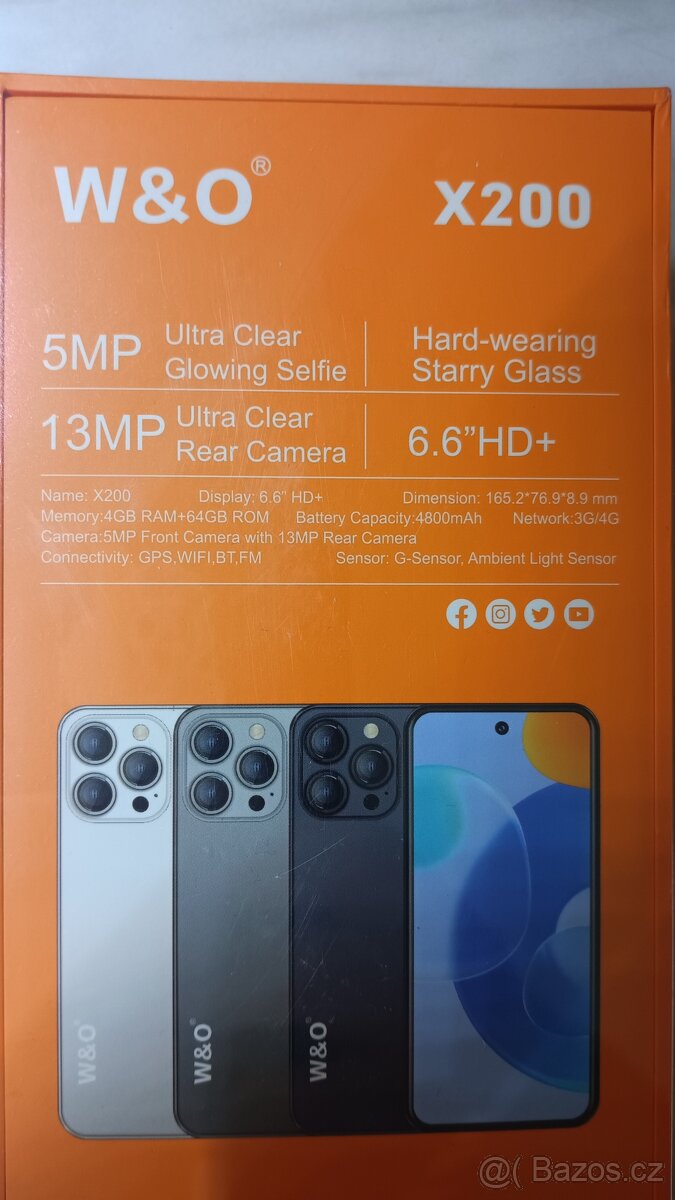 W&O X200 Pro - 4/64Gb , Android 13, NOVÝ - 8