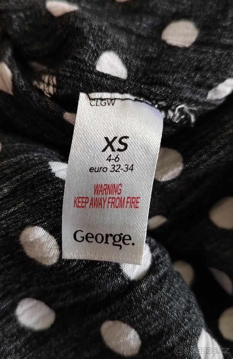 Černobílé šaty - XS/S - 8