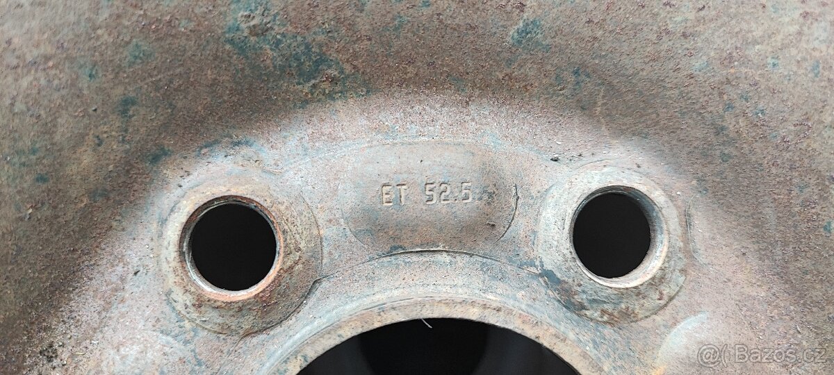 Plechový disk r16 ET 52,5 + zimní pneu 205/60/16 M+S - 8