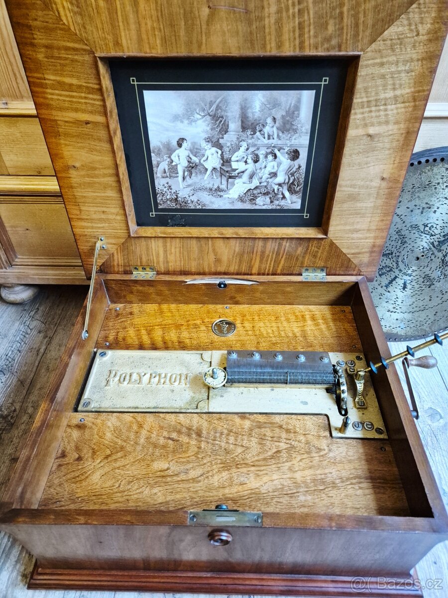 Velký starožitný Polyphon Musikwerke, rok 1898 - 8