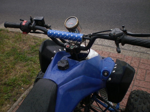 dětská čtyřkolka 125ccm modrá - 8