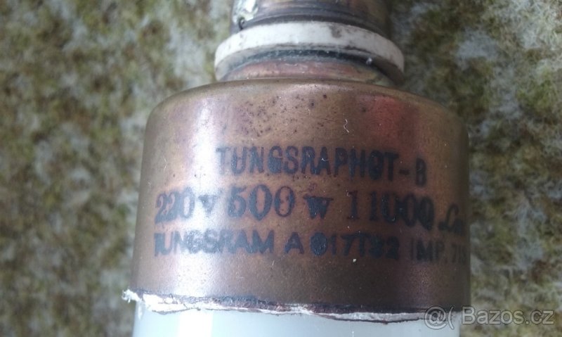 Retro ruční vrtačka Metalis, obří funkční žárovka 500W - 8