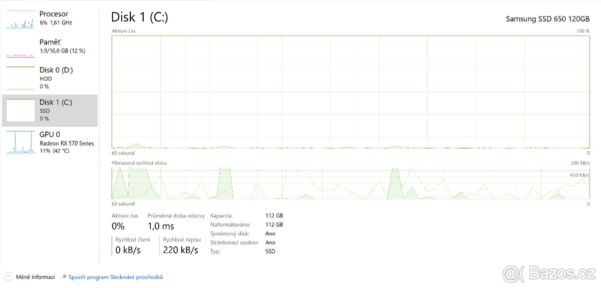 🖥️ Herní PC – RX 570, i5, 16GB RAM, SSD + HDD - 8