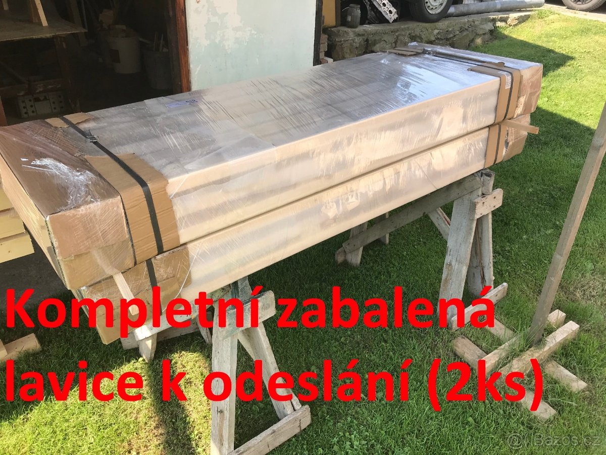 Zahradní posezení , pivní set , lavice , masiv ,stohovatelný - 8