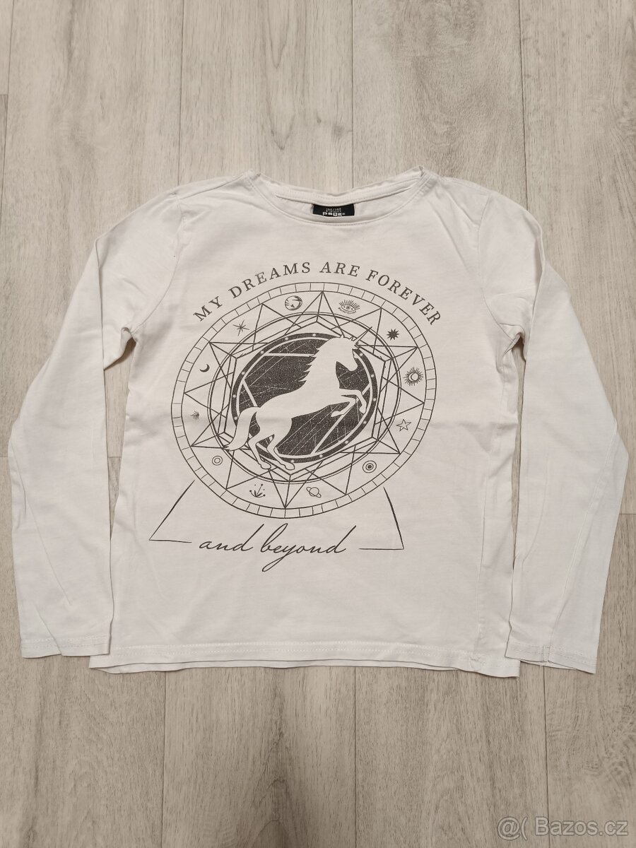 Různá trika s dlouhým rukávem vel. 134/140 - 8