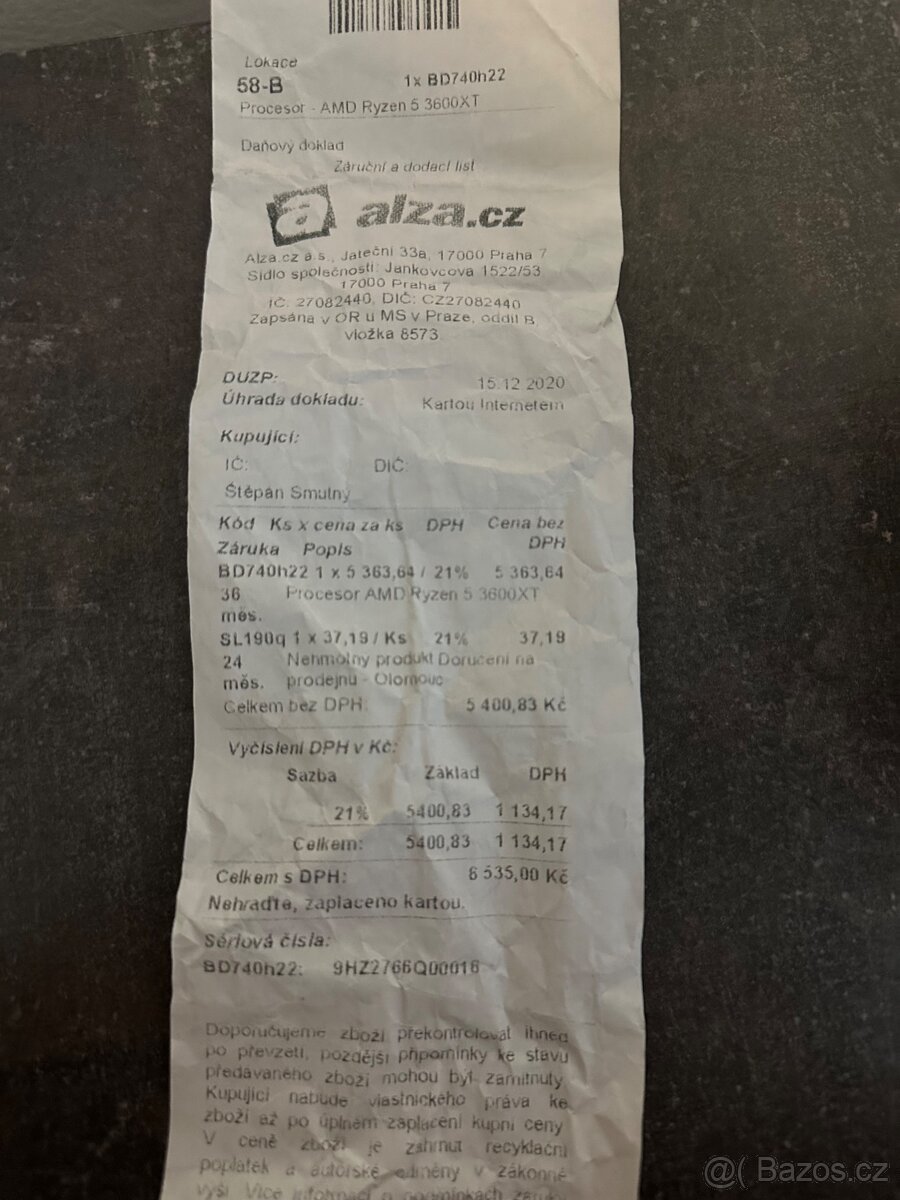 AMD Ryzen 5 3600XT – plně funkční - 8