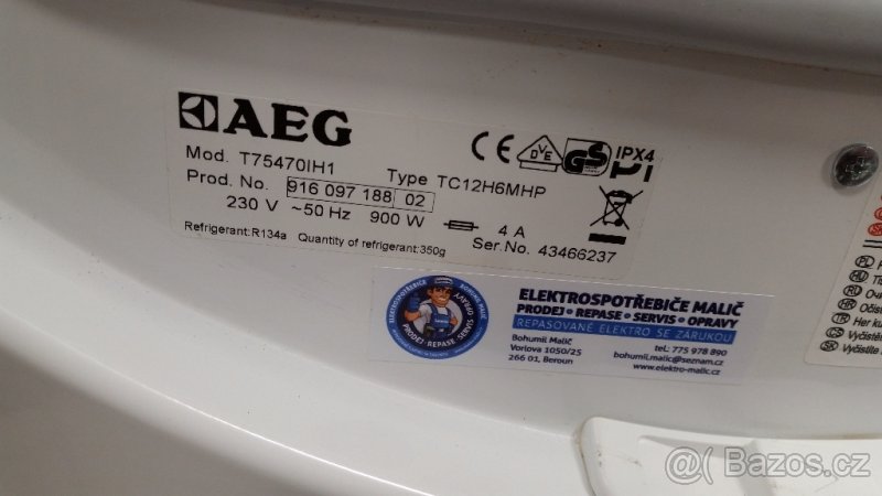 Sušička AEG T75470IH1, REPASOVANÁ SE ZÁRUKOU - 8