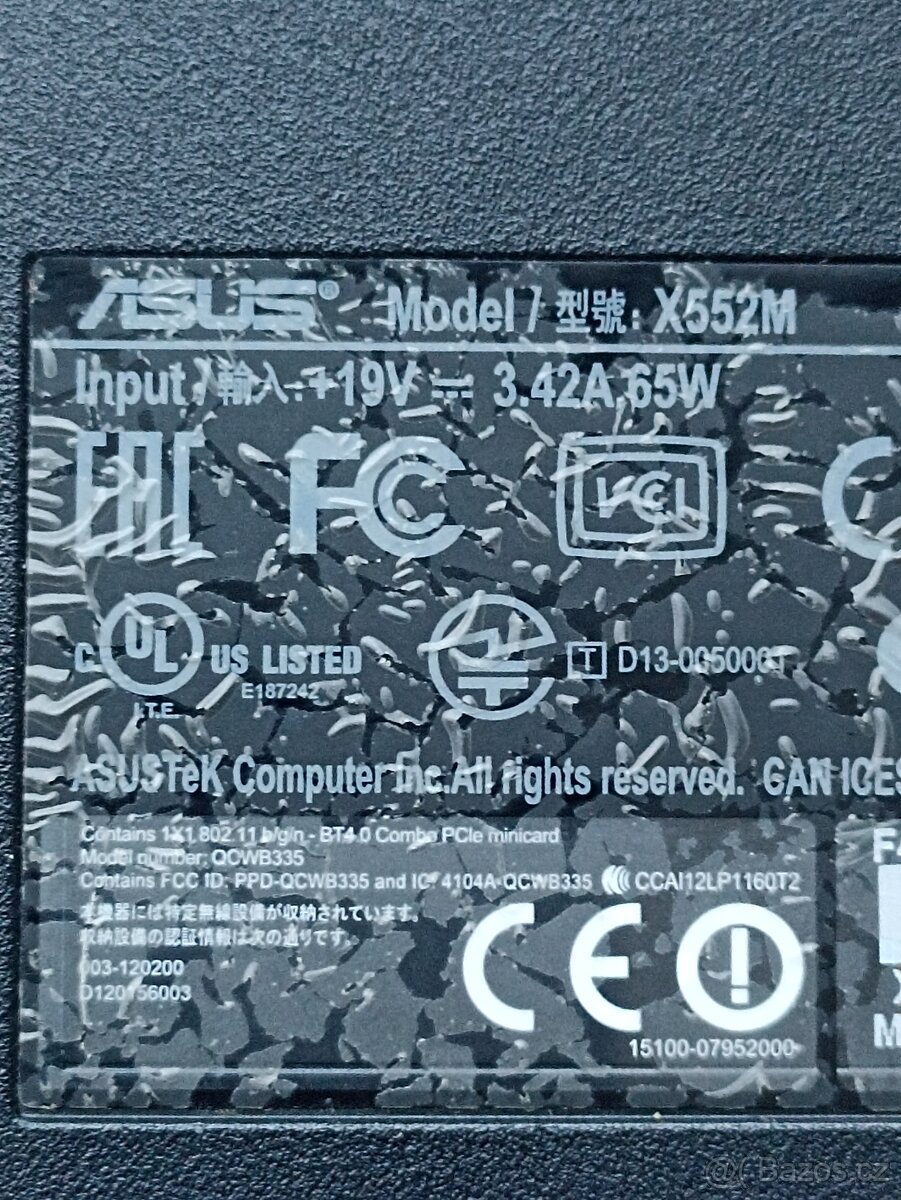 Notebook Asus X552M - 8