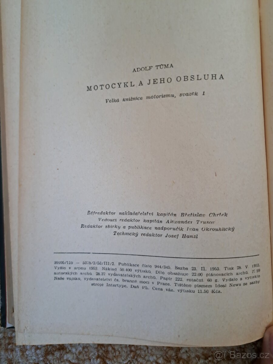 Stare knihy motocykly a automobily - 8