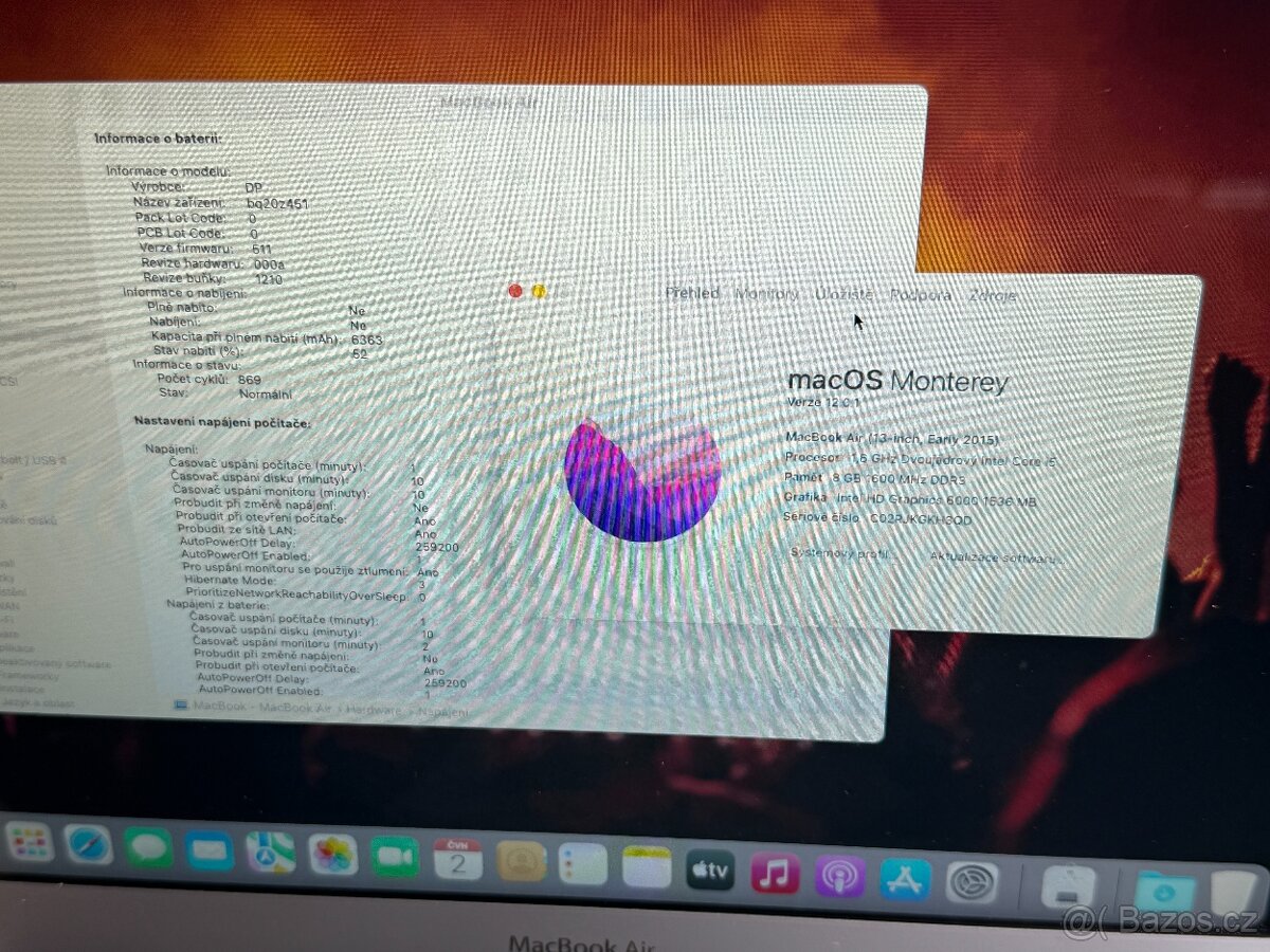 MacBook Air 13'' 2015 / i5 / 8GB / 128GB SSD - DPH - 8