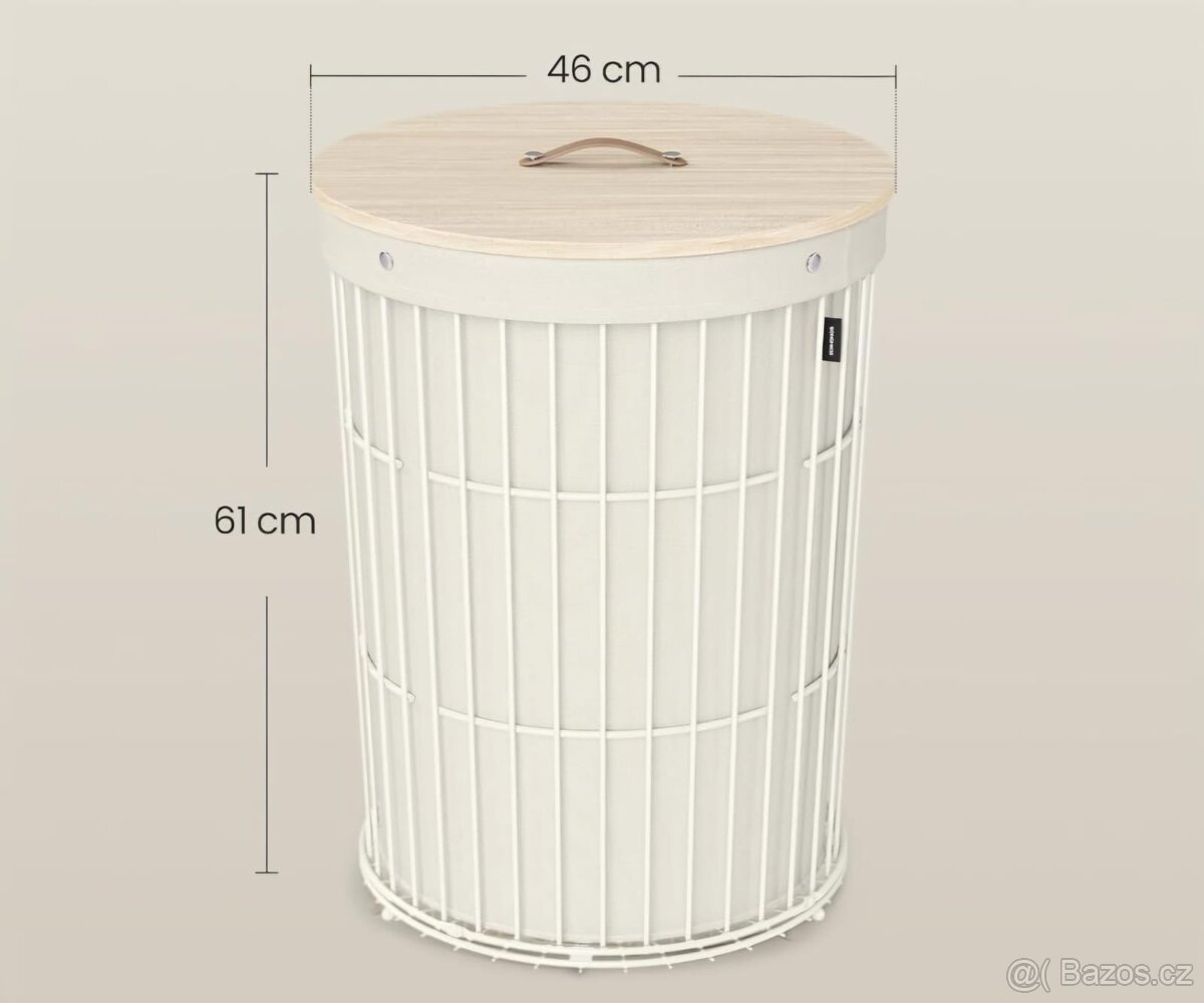 Nový prádelní koš na prádlo nebo hračky 95 litrů - 8