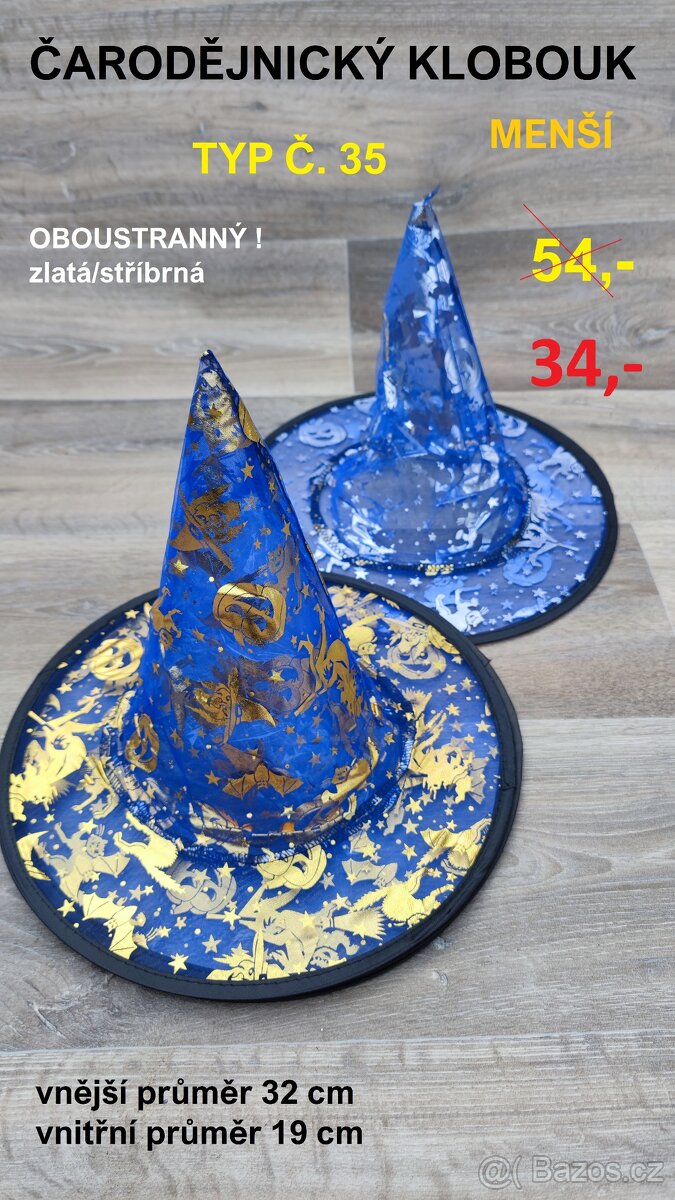 Čarodějnické klobouky - MENŠÍ - SLEVY - 8