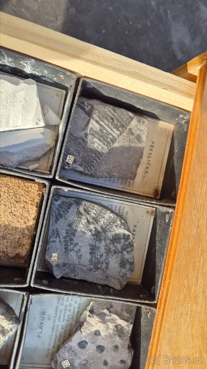 Starožitná školní sbírka minerálů - 8