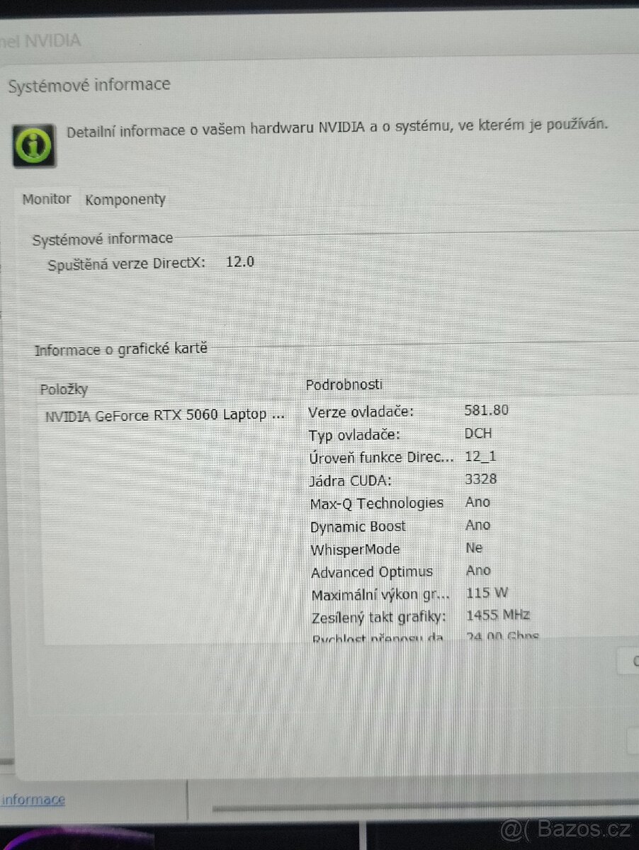 Herní notebook z RTX 5060, amd Ryzen 7, 32gb, 1tb - 8