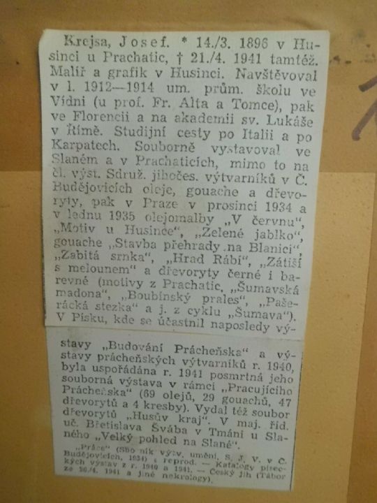 Obraz Originál Barevný Dřevoryt - SVATÝ VÁCLAV - JIŘÍ KREJSA - 8