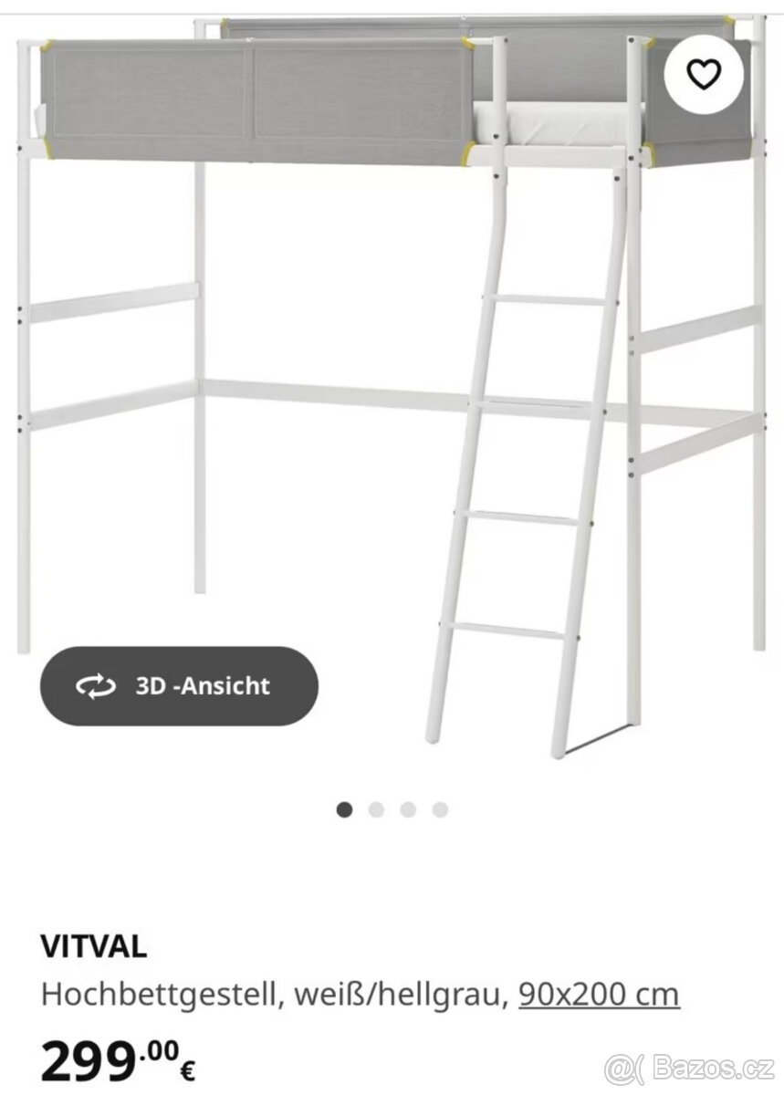 patrová postel IKEA s matracem - 8