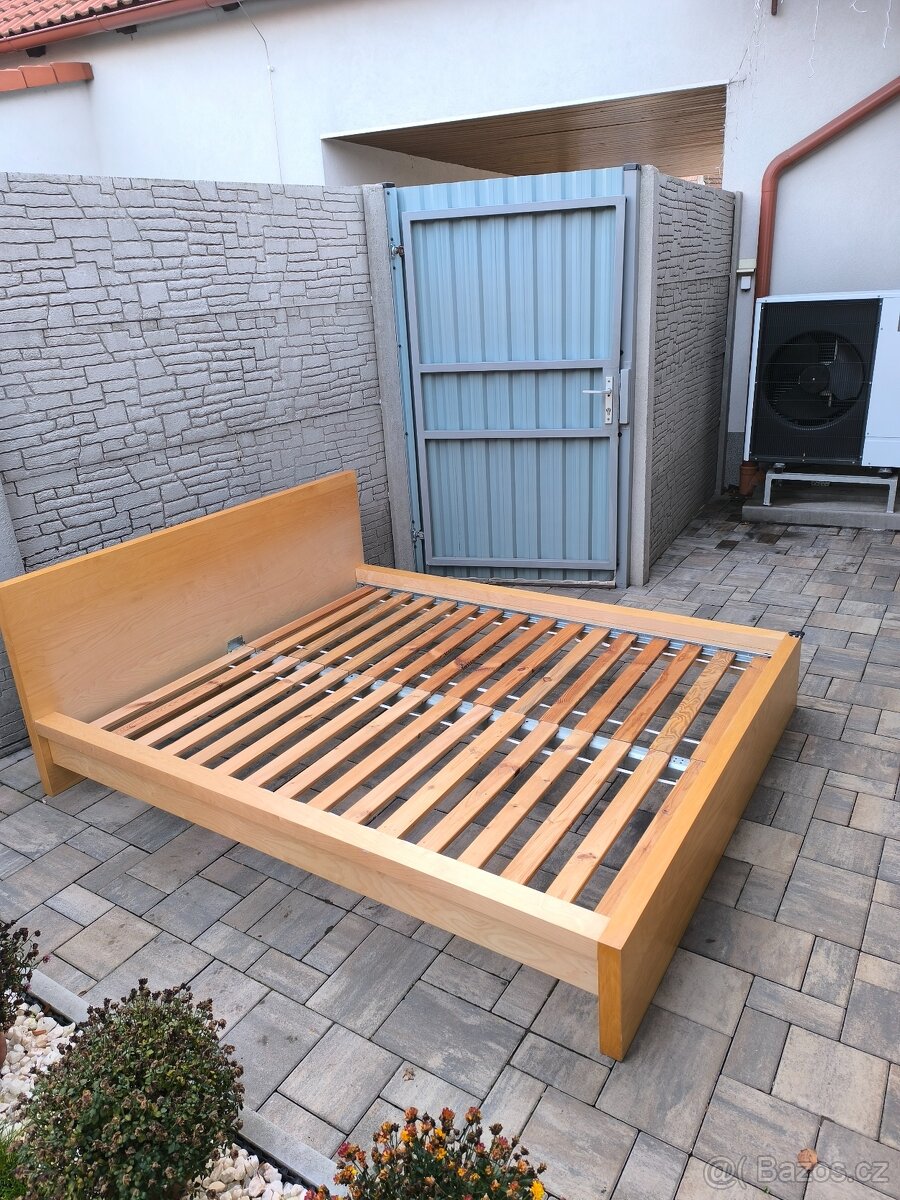 Prodám manželskou postel + Matrací 160cm x 200cm - 8