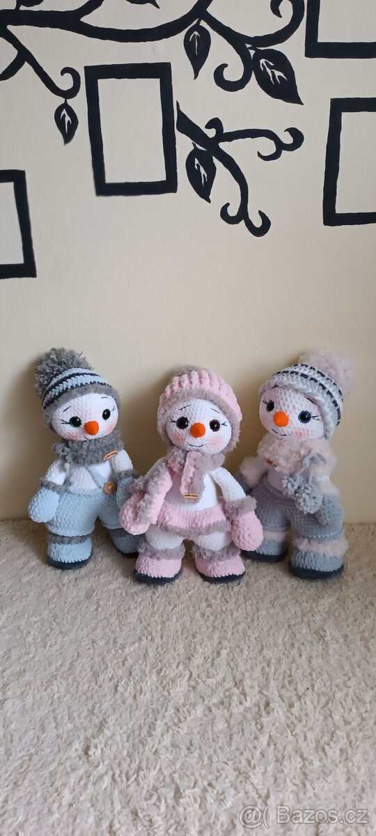 Háčkovaný sněhulák - 8