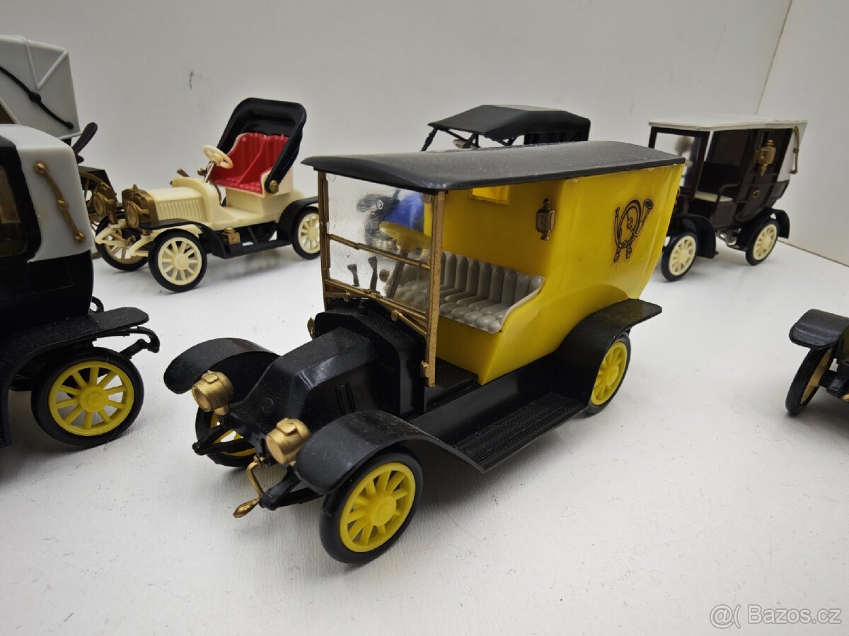 Staré retro hračky,autíčka igra oldtimer - 8