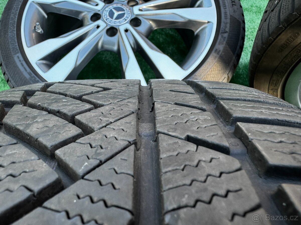 Originál alu kola Mercedes 5x112 R18 C class zima - 8