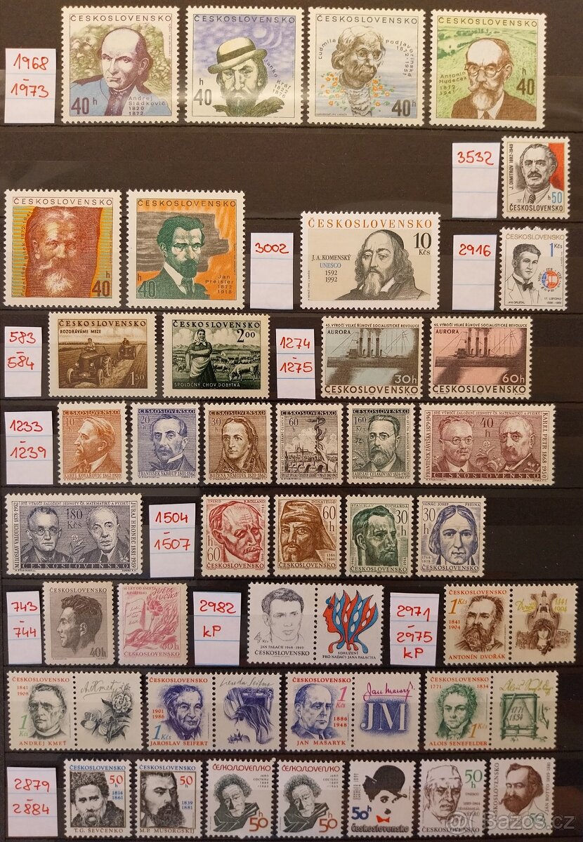 Známky ČSR – 3 - 8