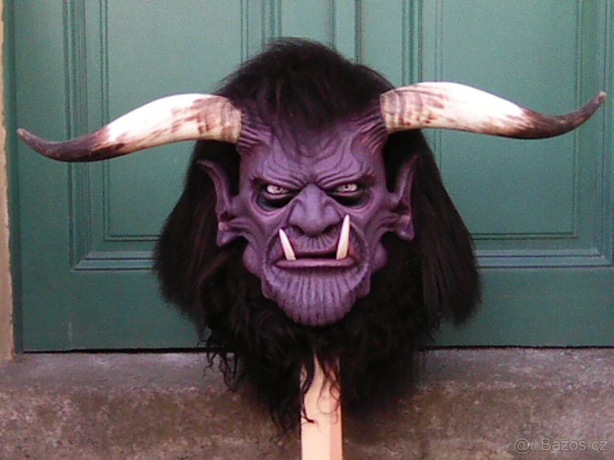 KRAMPUS maska ČERNÝHO ĎÁBLA - 8