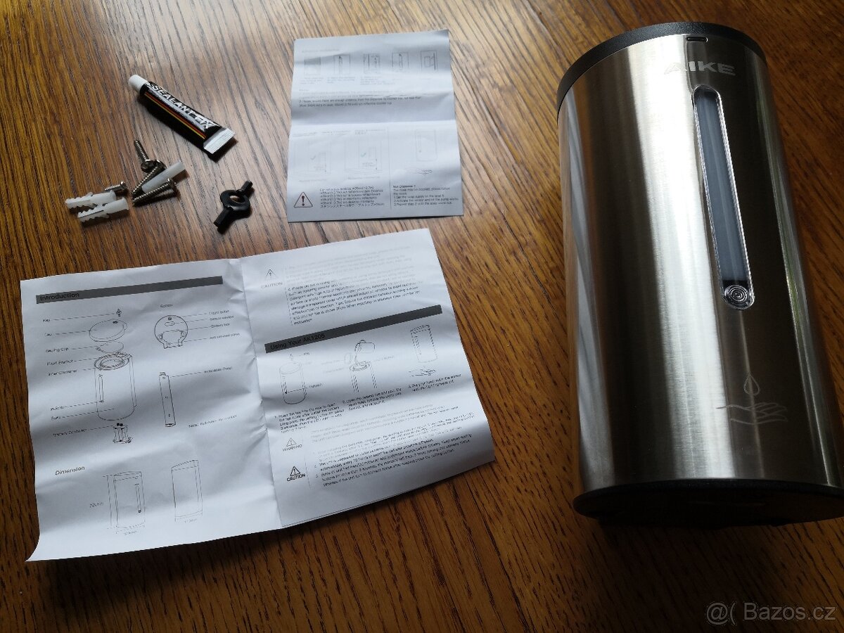 Nerez bezdotyková závěsná mýdlenka, dávkovač mýdla, 700 ml - 8