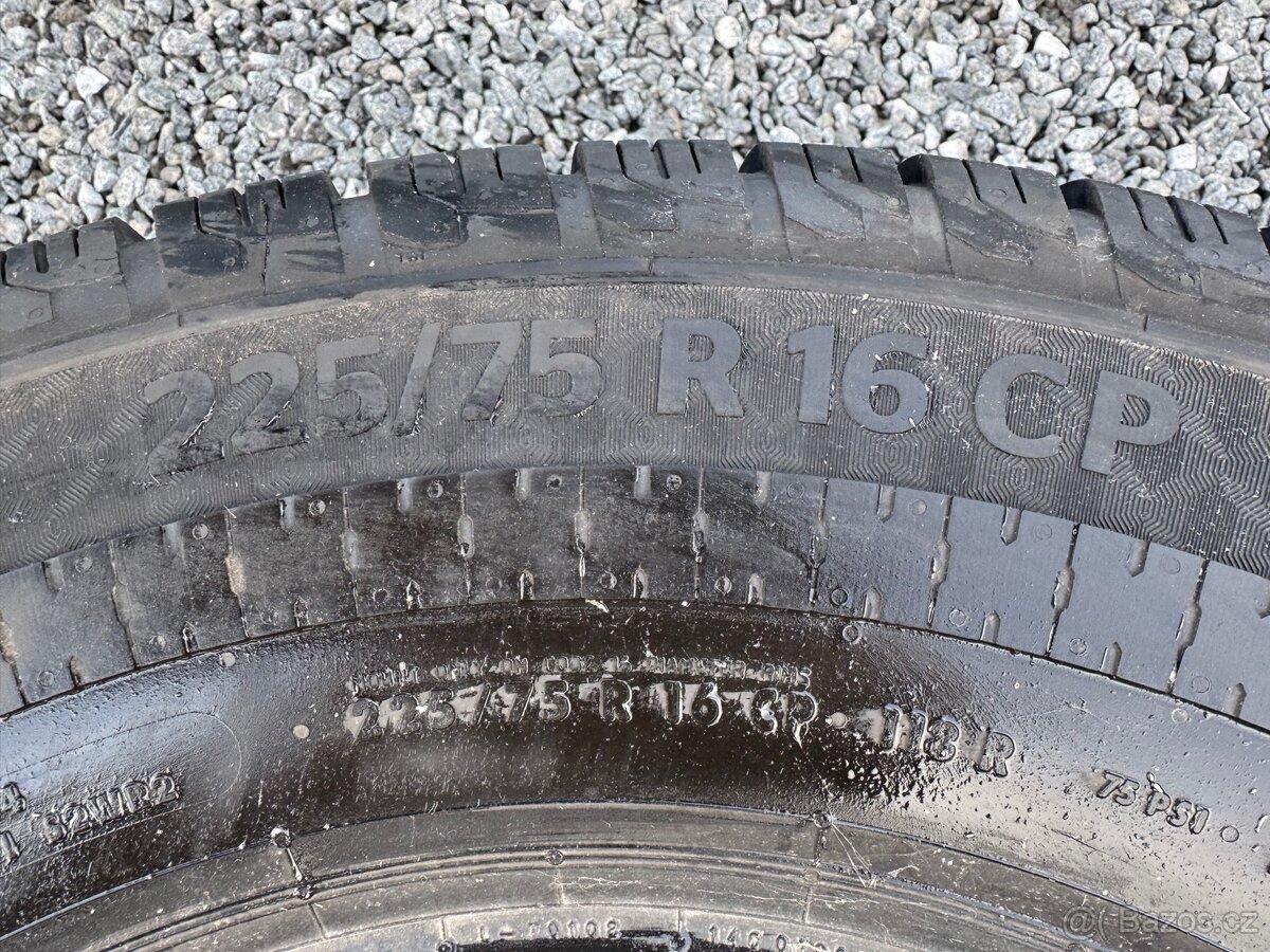 2 ks Pneu 225/75 R16 Continental C VanContact Camper - 8
