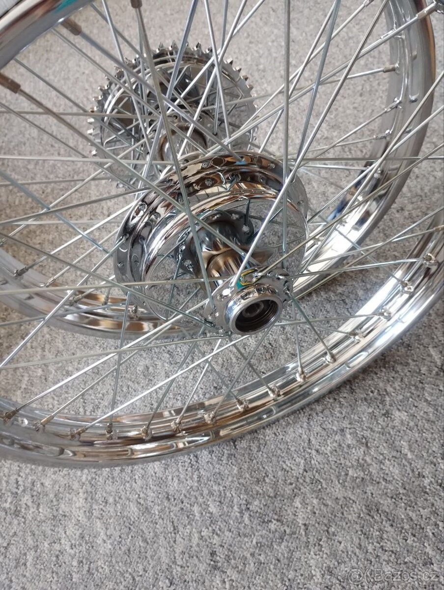 Nová kola Jawa Pérak 150mm, kompletní renovace, nová rozeta - 8