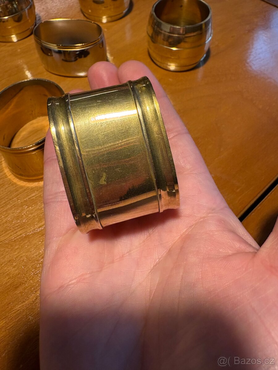 Mosazné kroužky na ubrousky - 8