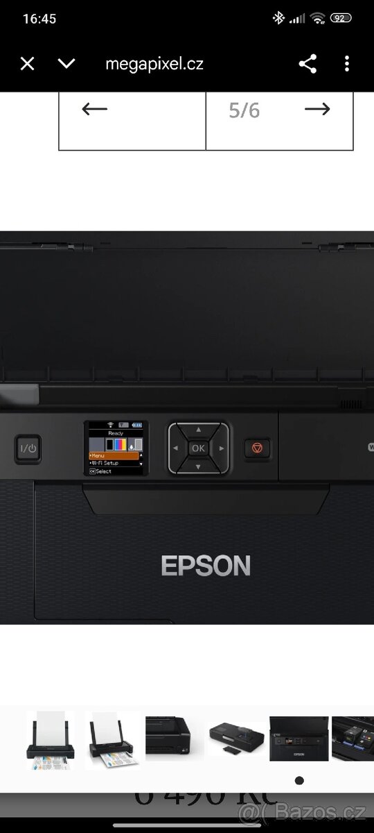 EPSON WorkFORCE WF-100W inkoustová přenosná tiskárna - 8