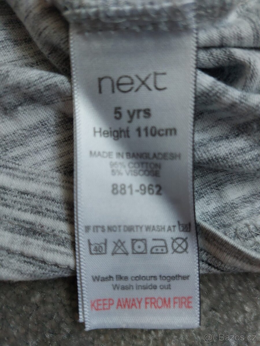 Tričko dlouhý rukáv 110/116 - 8