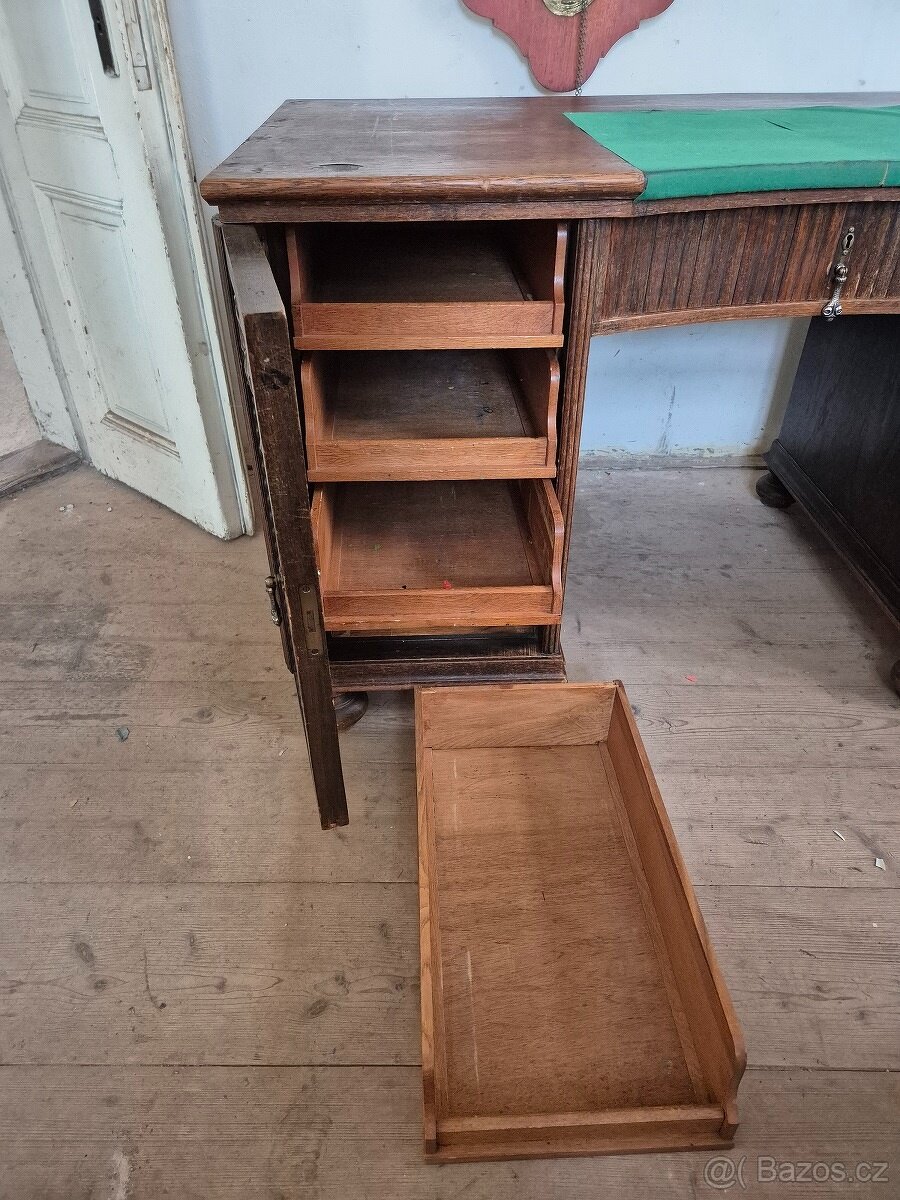 STAROŽITNÝ PSACÍ STŮL - PROSTOROVÝ - 8